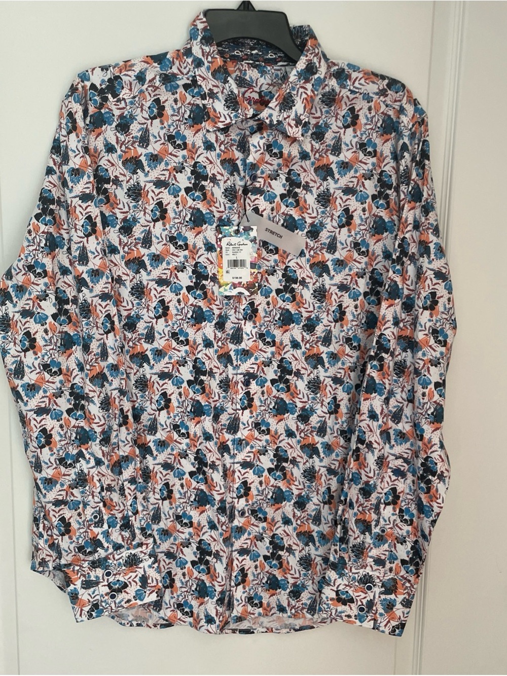 Robert Graham Shirt Abingdon Classic Fit Large Multicolor NWT $198